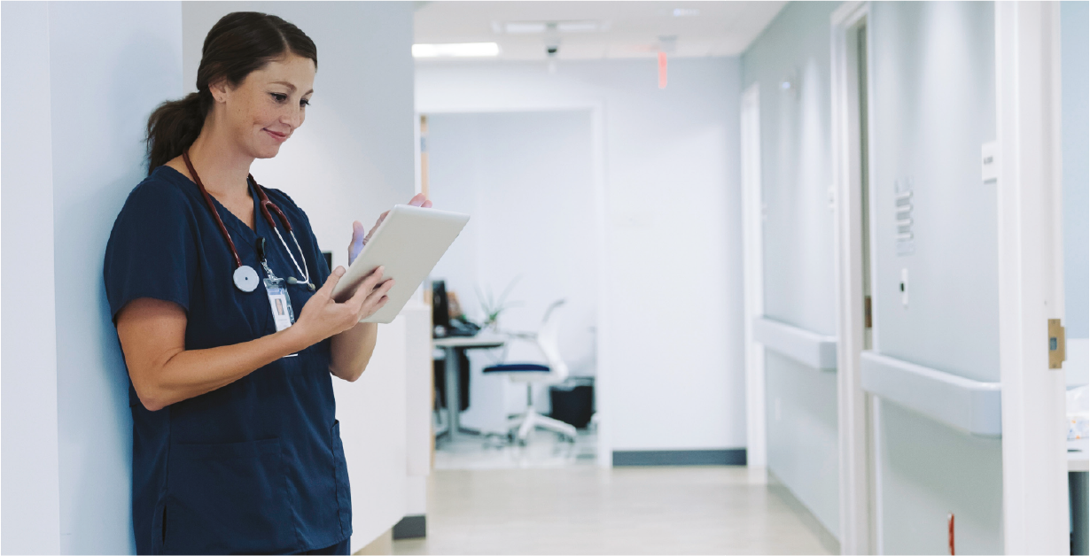 Nurse in hallway